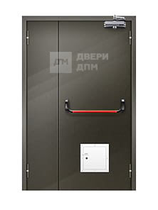 Полуторная противопожарная дверь глухая ДПМ-02 EIS со стыковочным узлом